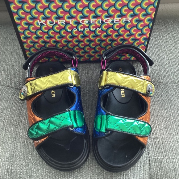 Kurt Geiger London Kids' Mini Orson Sandal (Toddler), size 9M - Picture 1 of 11